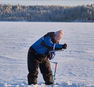 Rovaniemi: Isfiske som en finne