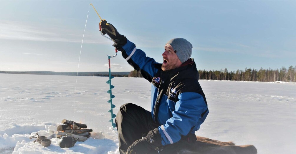 Picture 5 for Activity Rovaniemi: Ice-Fishing like a Finn