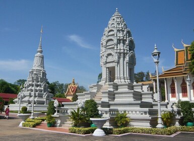 Tour de la ville de Phnom Penh + Excursion en bateau sur le fleuve Mékong