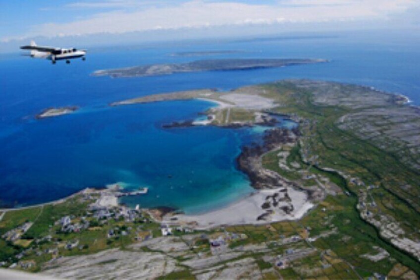 Scenic flight over Cliffs of Moher & Aran Islands.Guided. 35 mins