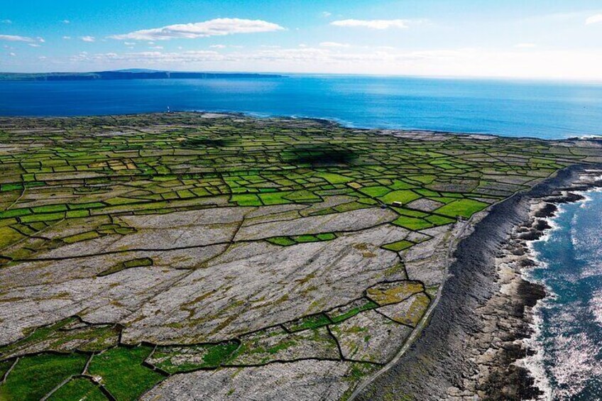 Scenic flight over Cliffs of Moher & Aran Islands.Guided. 35 mins