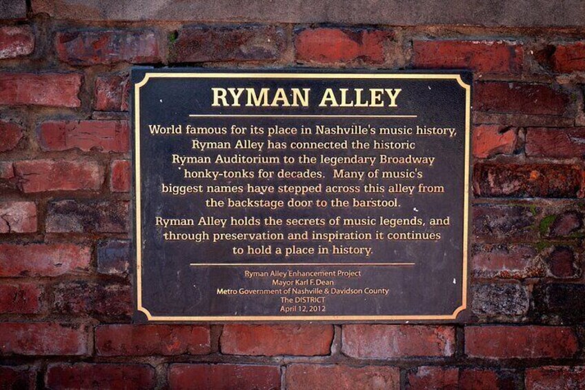 Ryman Auditorium Alley 