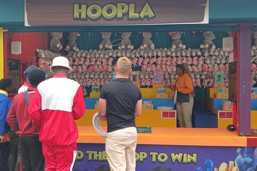 Gold reef city amusement park and mine tour.Private transport