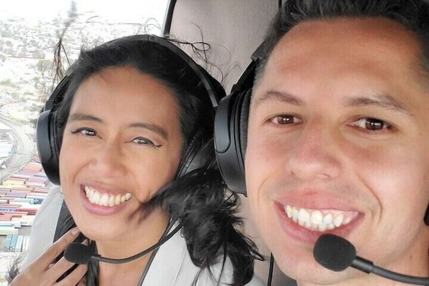 Happy Guest during Helicopter 