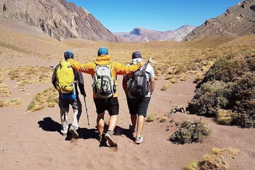 Trekking on Cerro Arenales in Vallecitos, Mendoza