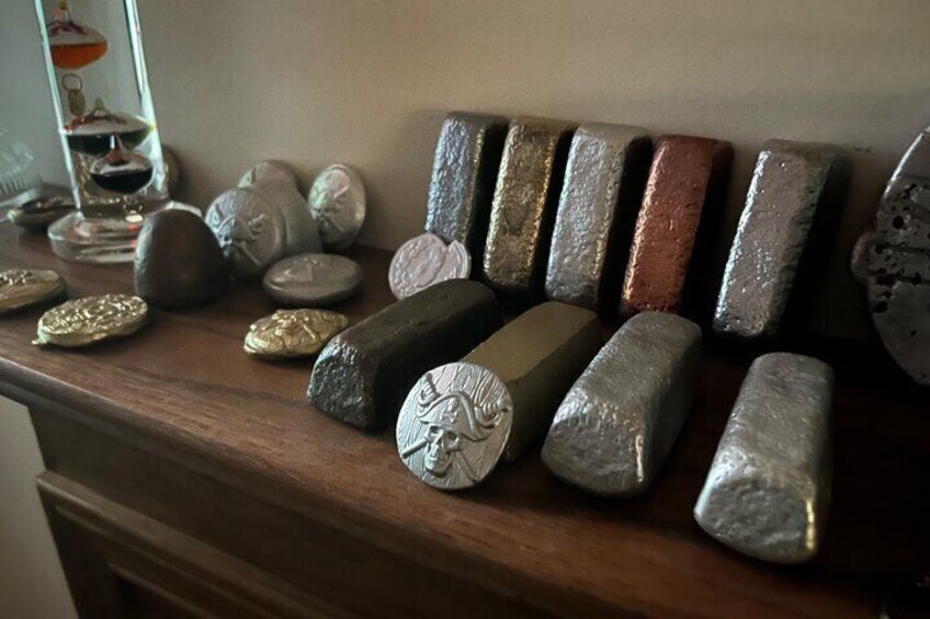 Ingots and coins 