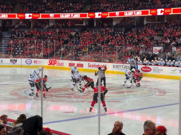 Calgary Flames Ice Hockey Game at Scotiabank Saddledome