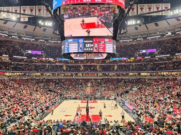 Chicago Bulls basketballkamp i United Center