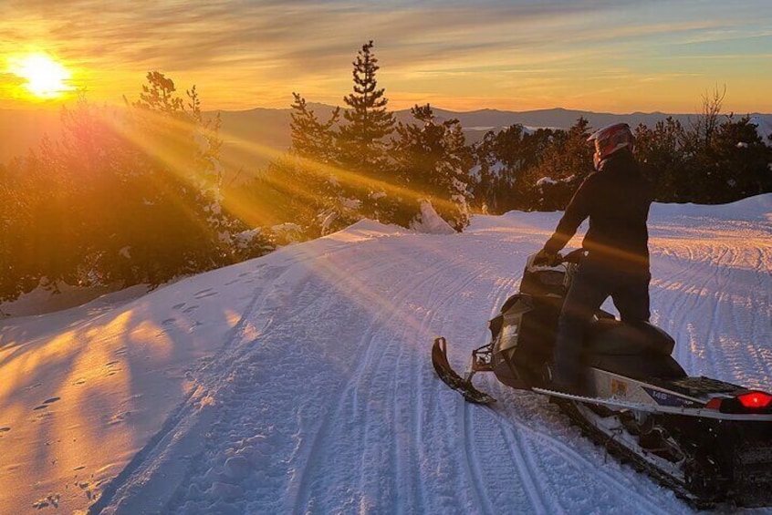 Sunset Snowmobile Tour