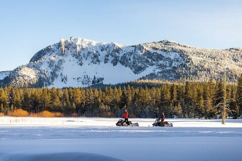 Snowmobiling Near Paulina Lake