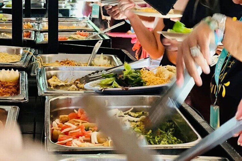 Buffet food