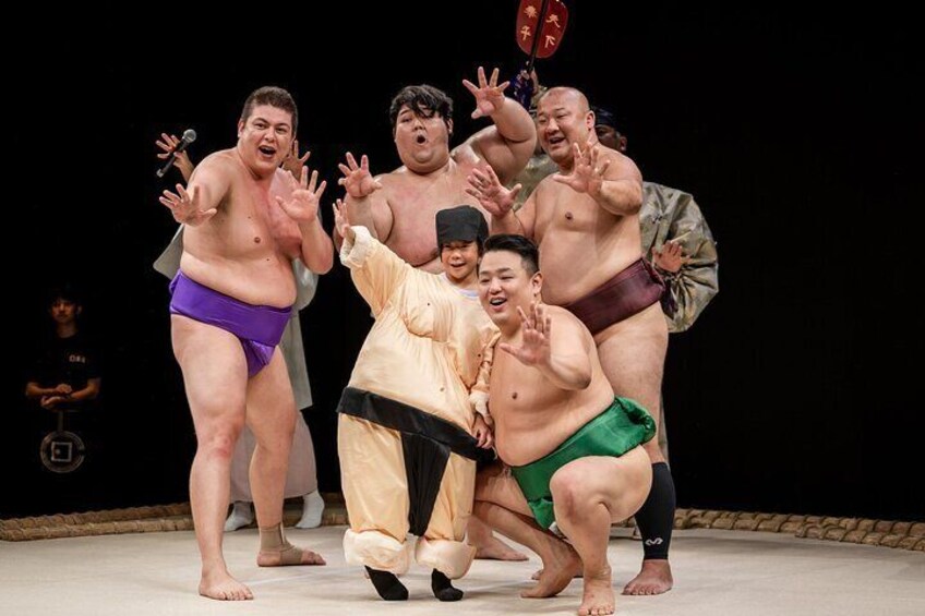 Sumo show experience in Osaka Namba: THE SUMO HALL HIRAKUZA OSAKA