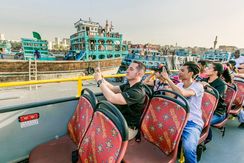 City Sightseeing Dubai HOHO Bus Tour, Dhow Cruise, Aquarium & Aquaventure