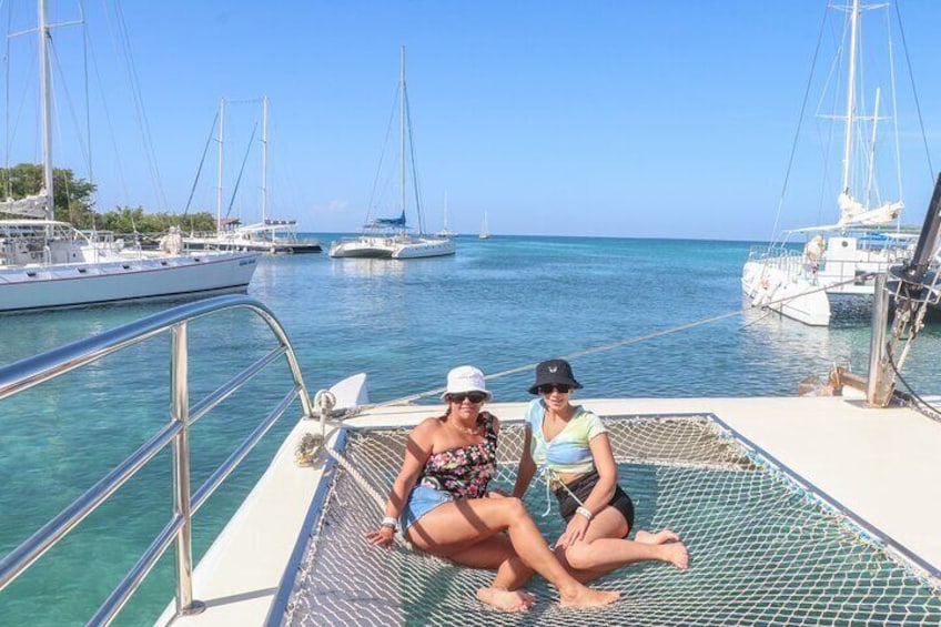 From Santo Domingo Saona Island Catamaran Tour with Lunch & Bar