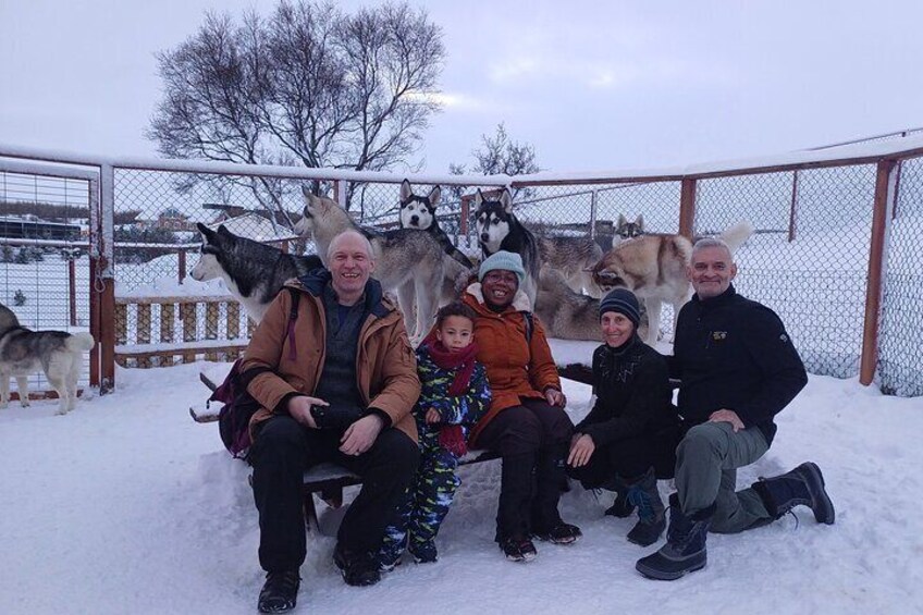Husky Petting, in Akureyri