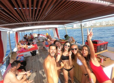 Ibiza: Boat Cruise Aboard Classic Wooden Boat