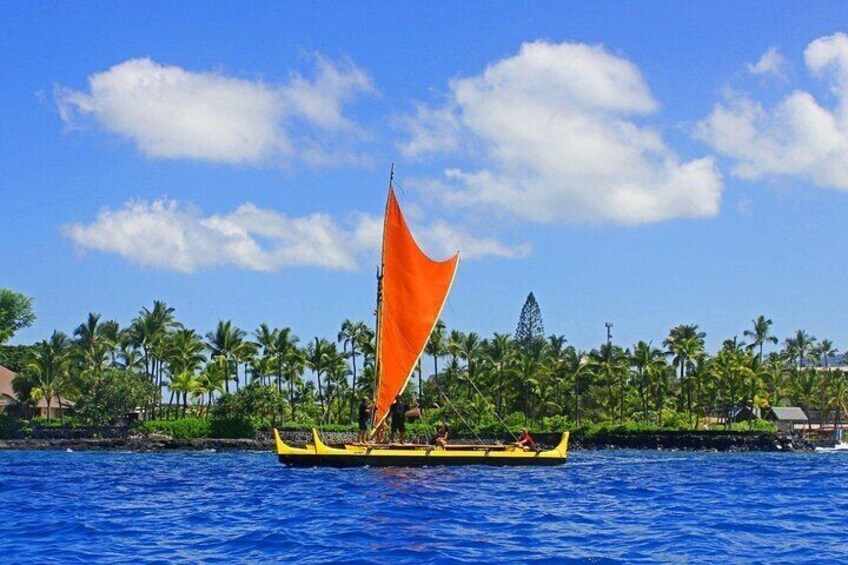 Kini Kini, the only commercial Hawaiian sailing canoe of its kind!