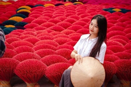 Incense village & Conical Hat village half-day Tour From Hanoi