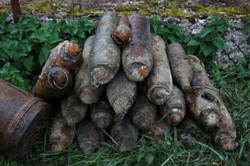 Shells in the fields of the Somme