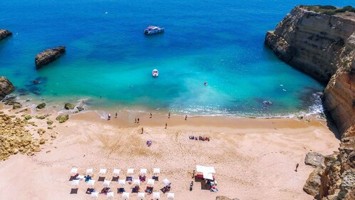 Vilamoura : Visite guidée croisière avec BBQ et boissons sur la plage