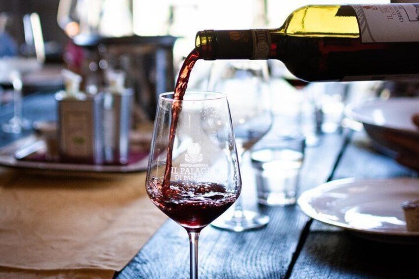 Red wine: Chianti classico experience the taste