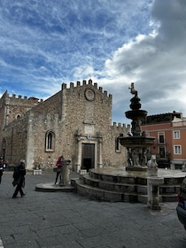 Från Catania: Taormina, Savoca, & Castelmola Tour w / Brunch
