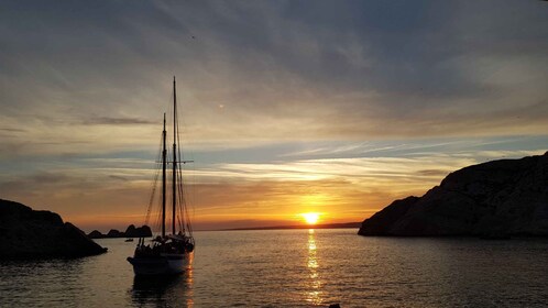 Marseille: Seilcruise ved solnedgang med middag og drinker