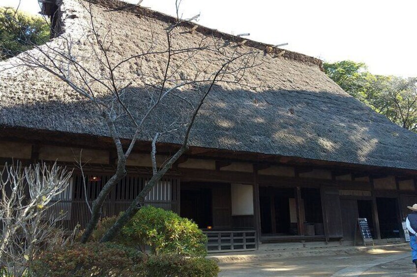 Visiting Thatched Roof House at Sankeien