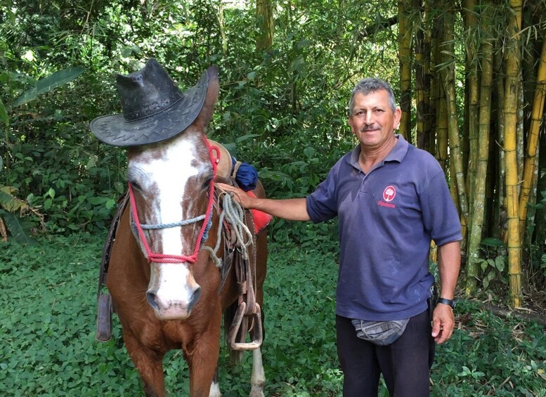 Picture 1 for Activity Aquiares: Hacienda Horseback Ride & Coffee Tour