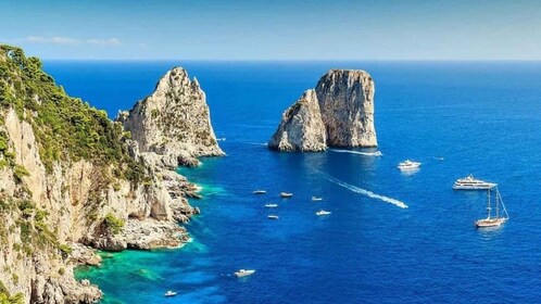 Depuis Amalfi : Li Galli et les îles de Capri en bateau