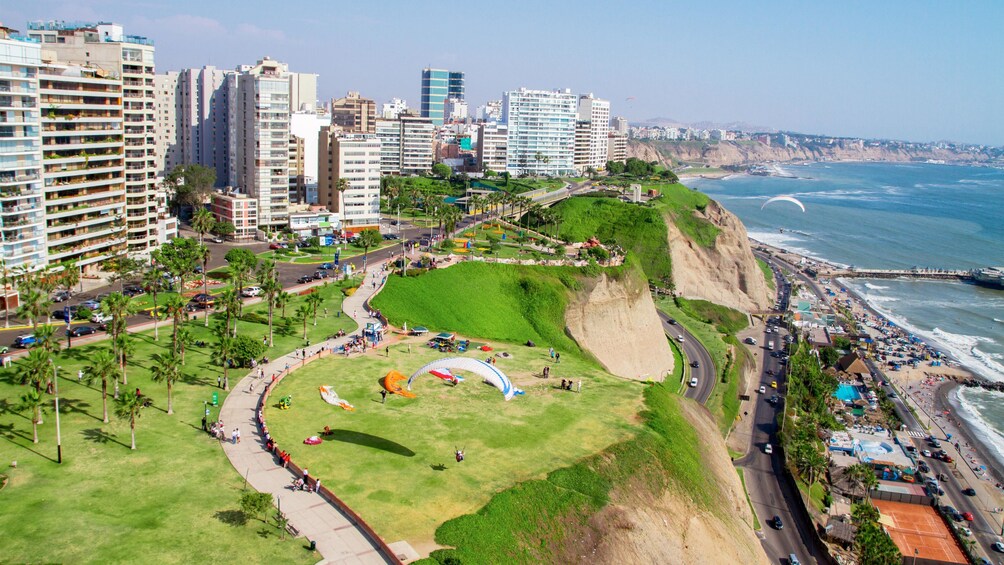 Aerial shot of Lima 