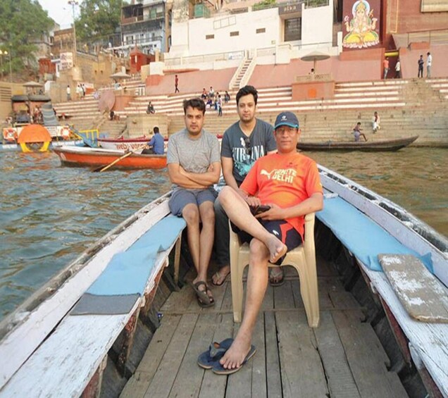 Picture 1 for Activity Varanasi: Evening Arti Boat Tour with Dinner