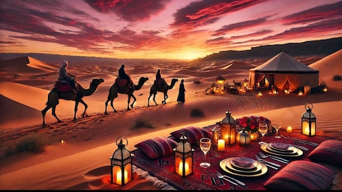 Marrakech : Agafay Desert Sunset, Camel Ride et Dinner Show