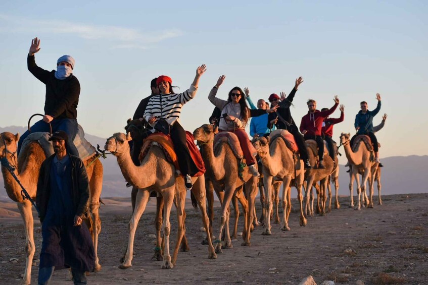 Picture 28 for Activity Marrakesh: Agafay Desert Sunset, Camel Ride, and Dinner Show