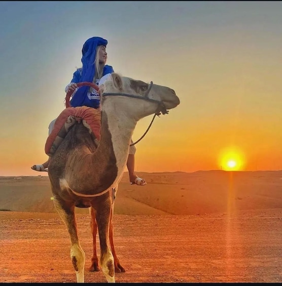 Picture 1 for Activity Marrakesh: Agafay Desert Sunset, Camel Ride, and Dinner Show