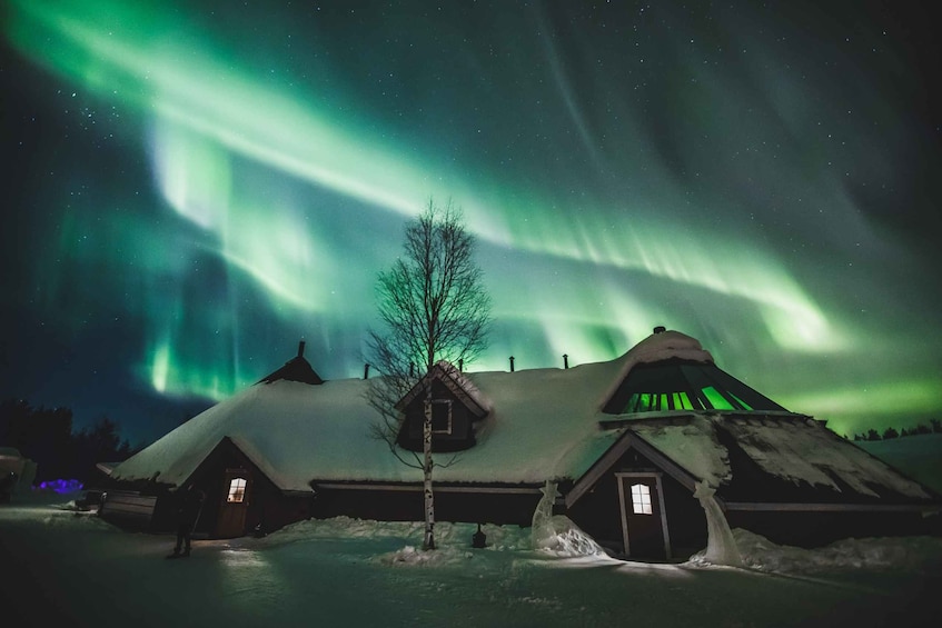Picture 3 for Activity From Rovaniemi: SnowHotel Aurora Experience with Dinner