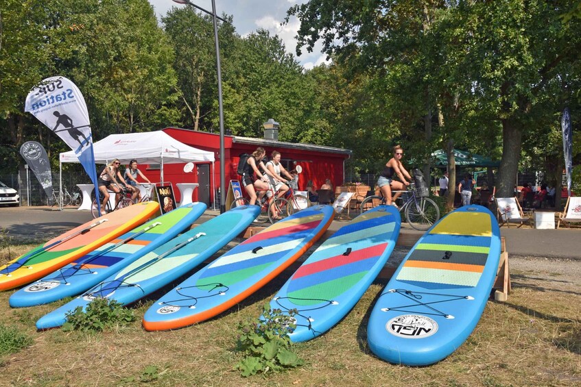 Picture 1 for Activity Leipzig: Cospudener Lake Stand-Up Paddleboard Course