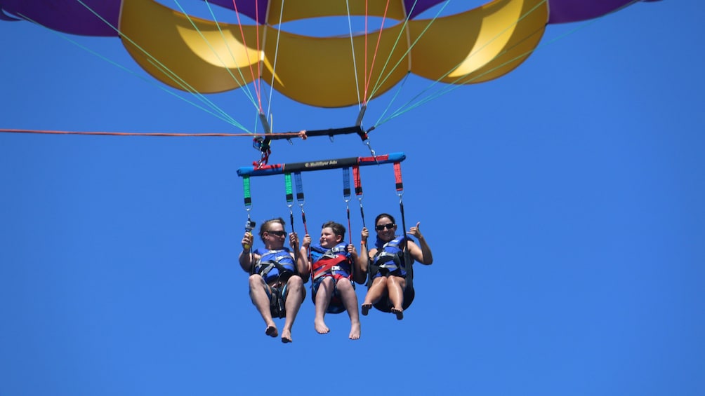 Family parasailing in Punta Cana