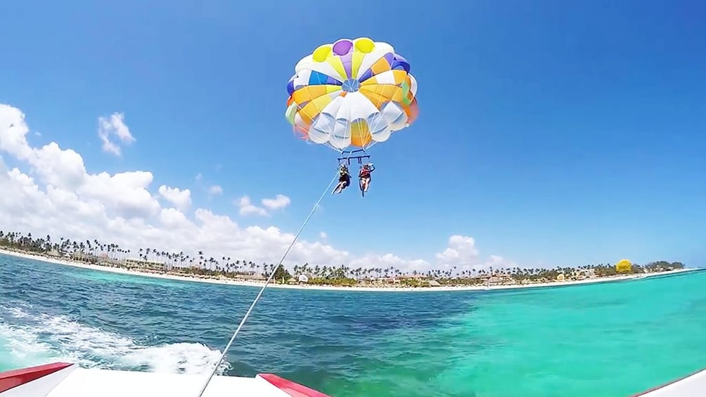 Parasailing & Snorkeling Catamaran Cruise with Natural Pool