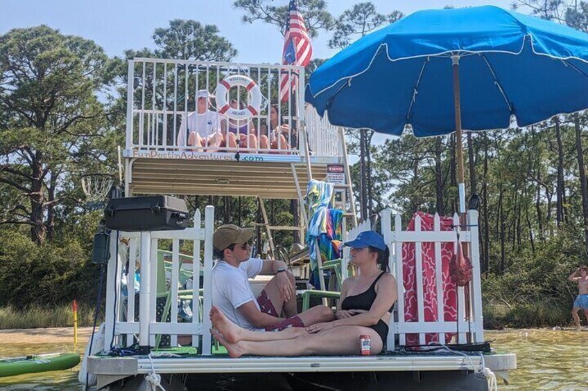 The Original Redneck Pontoon Crab Island/Dolphin Cruise 3-6hrs