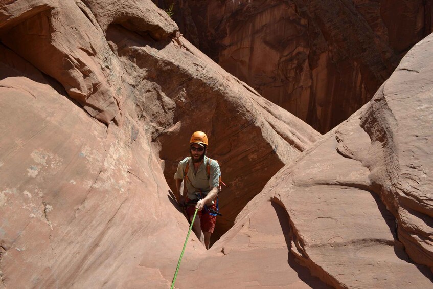 Picture 1 for Activity From Moab: Half-Day Zig Zag Canyon Canyoneering Experience