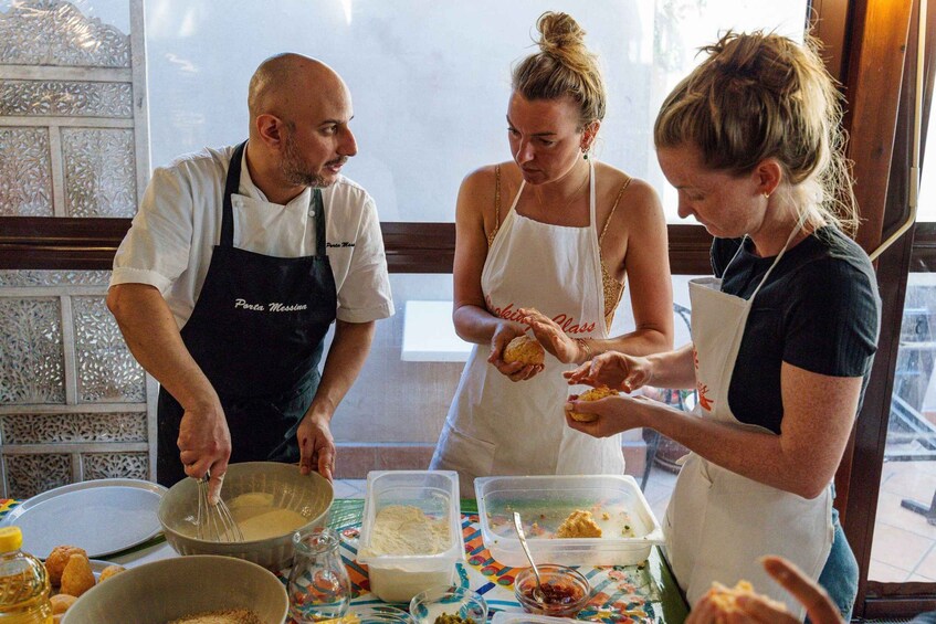 Picture 4 for Activity Taormina: Arancino Making Class with Drinks