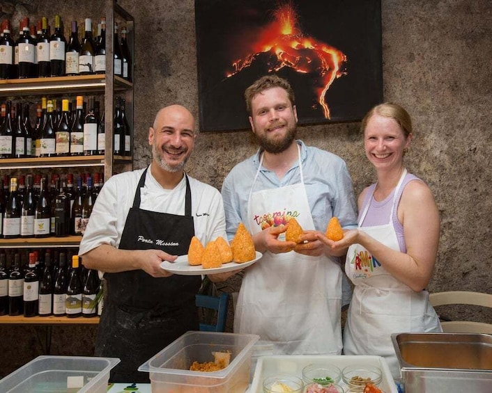 Picture 23 for Activity Taormina: Arancino Making Class with Drinks