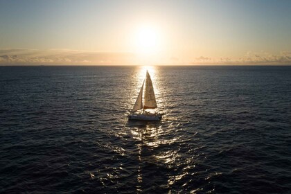 Grand Baie: Privé 4 uur durende luxe cruise bij zonsondergang en diner