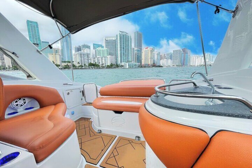 2hr Private Captained Boat Tour in Miami for up to 12 passengers