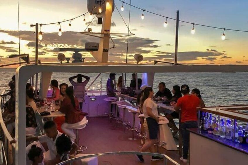 Dinner in the Bay of Cartagena on a Luxury Yacht Sibarita Master