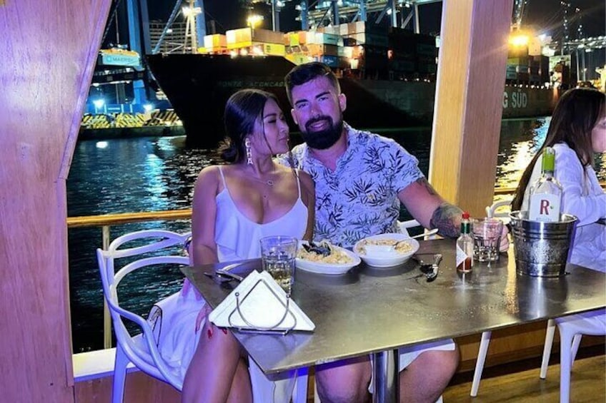 Dinner in the Bay of Cartagena on a Luxury Yacht Sibarita Master