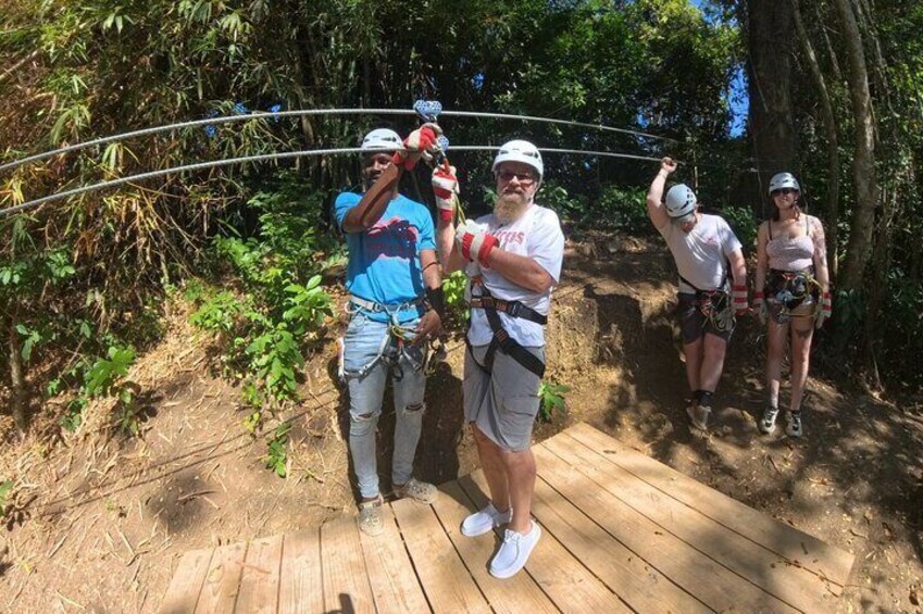 Atv jungle ride/zipline and ricks cafe from Montego Bay