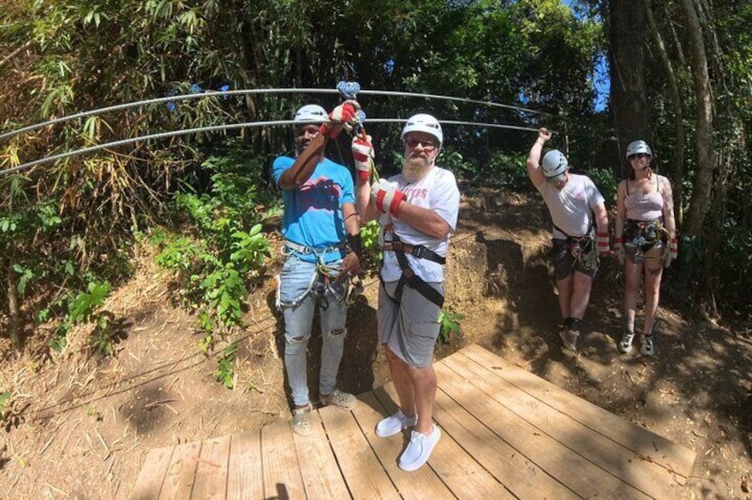 Atv jungle ride/zipline and ricks cafe from Montego Bay