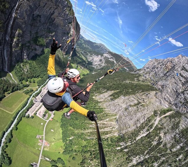 Picture 4 for Activity Mürren: Paragliding over Lauterbrunnen Cliffs and Waterfalls